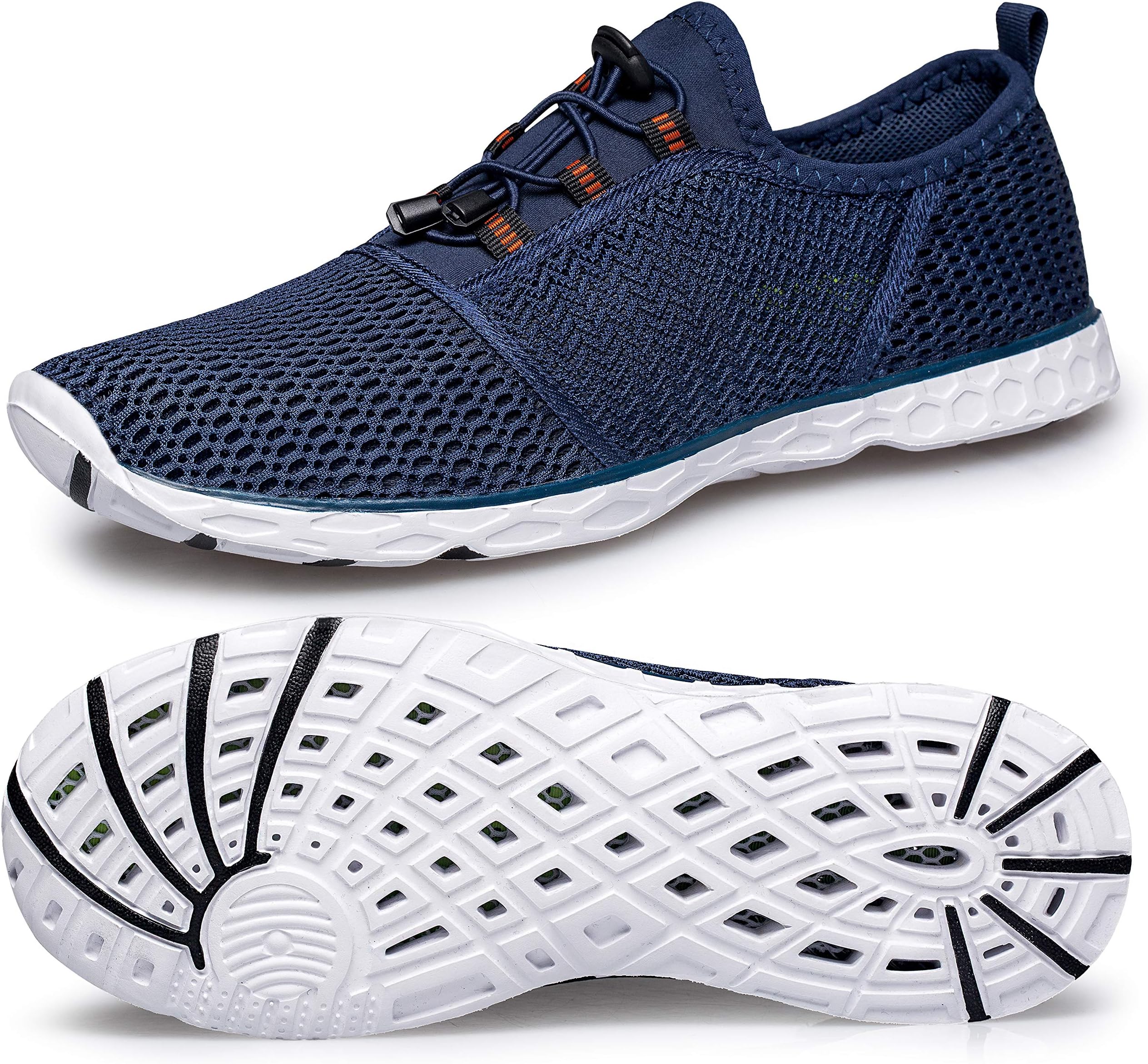 eyeones Mens Water Shoes Quick Drying Anti-Slip Aqua Shoes Barefoot Lightweight Water Shoes for Outdoor Beach Surf Swim Yoga Exercise 10.5 Men