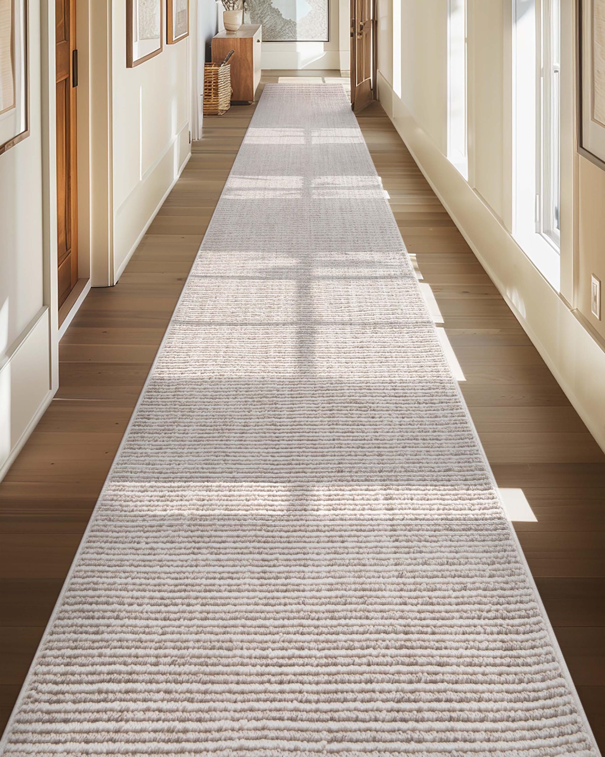 Well Woven Berber Stripes Runner