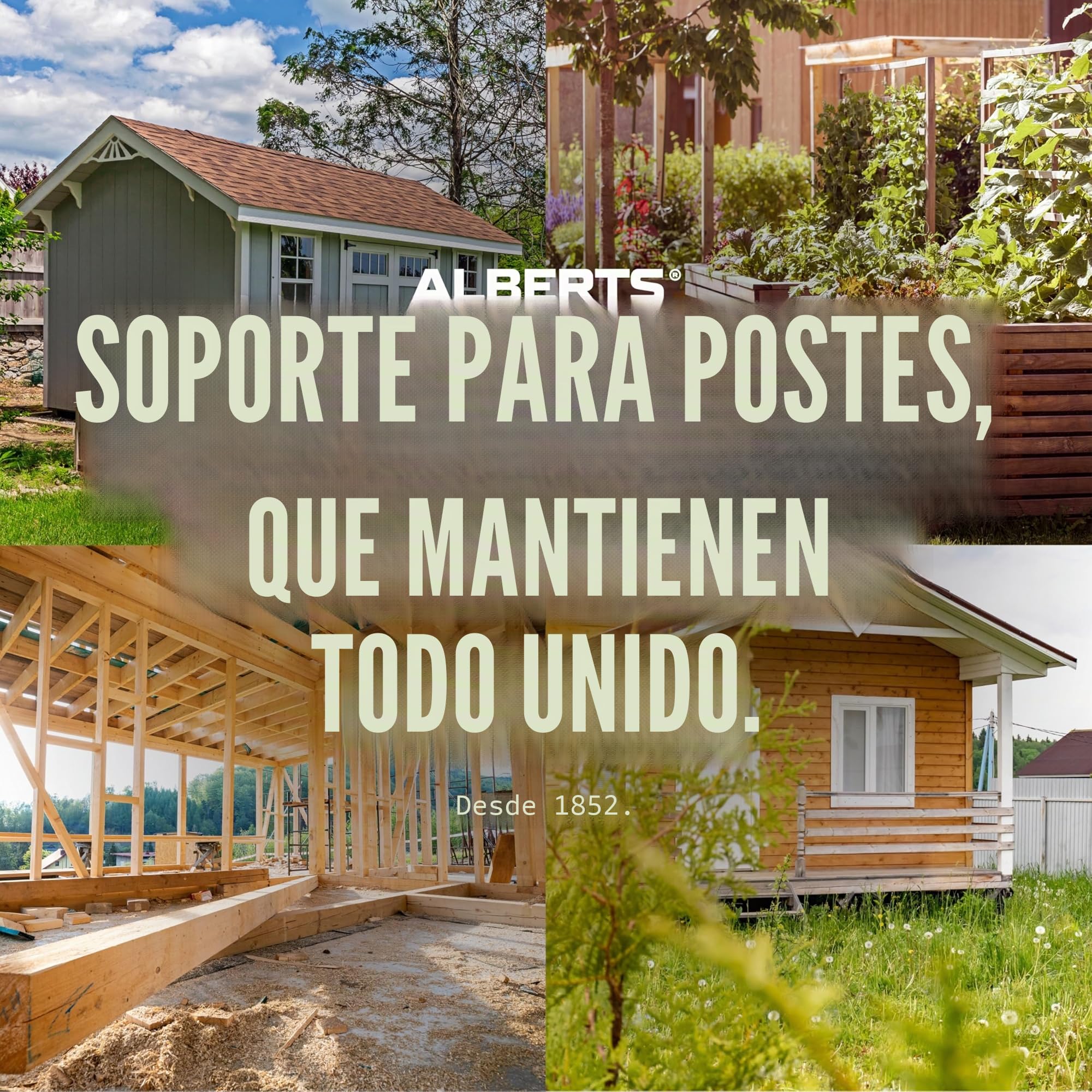 Alberts 213824 Anclaje postes forma H | Anchura apertura 71 - 161 mm | Altura total 600 - 800 mm | Grosor material 4 - 8 mm | Anchura apertura 91 mm | Altura total 600 mm | Grosor 5 mm