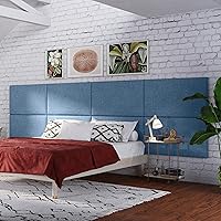 Vista 73 de Jaxx Panelist - Cabecero acolchado moderno, juego de 4 paneles para montar en la pared (cada uno de 11.25 x 38 pulgadas), tamaño King