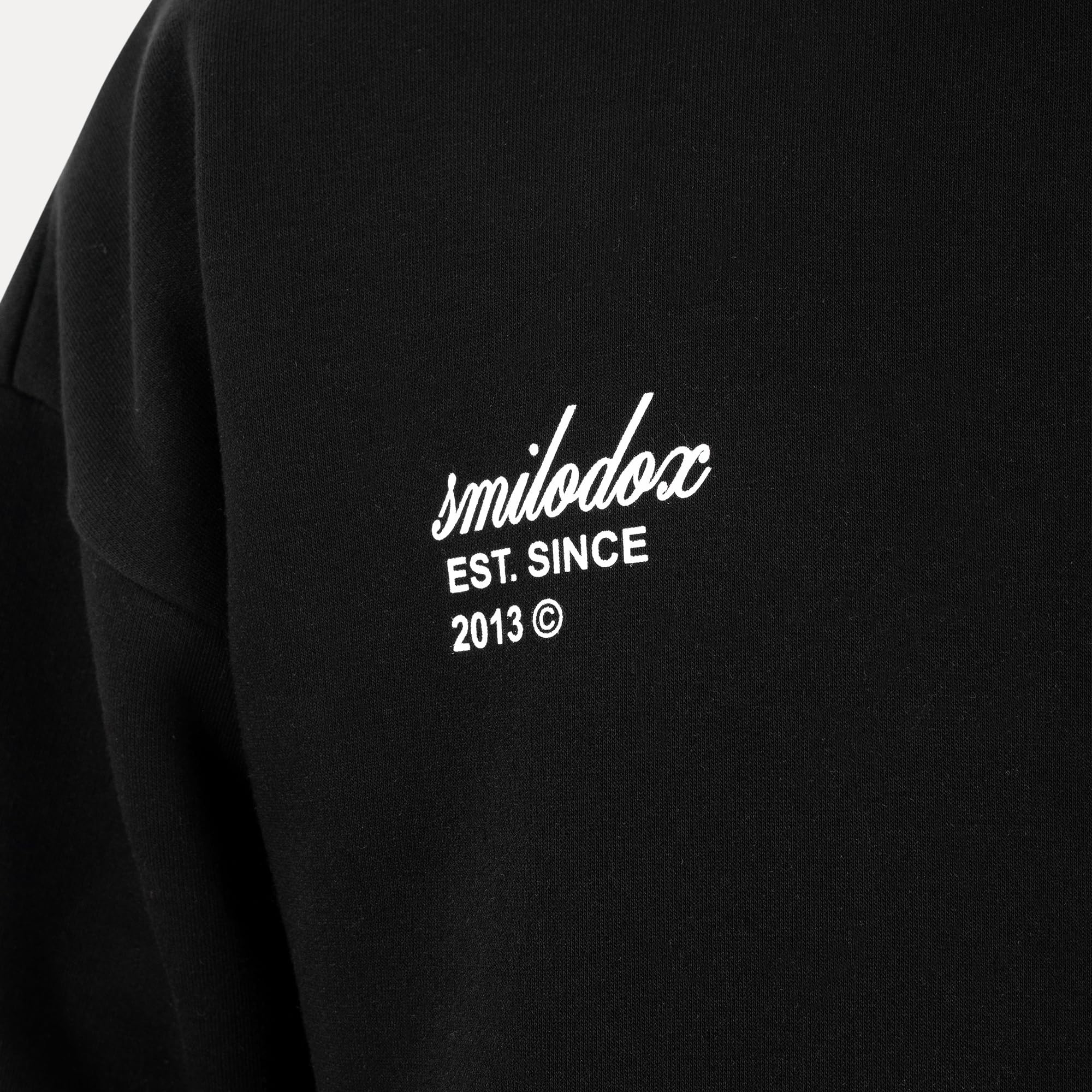 SMILODOX Hoodie Herren Striver, Oversized Kapuzenpullover mit Kängurutasche und Backprint, Pullover mit Rippbündchen, Streetwear, Baggy Fit, Casual Fit, Sportbekleidung für Gym & Freizeit