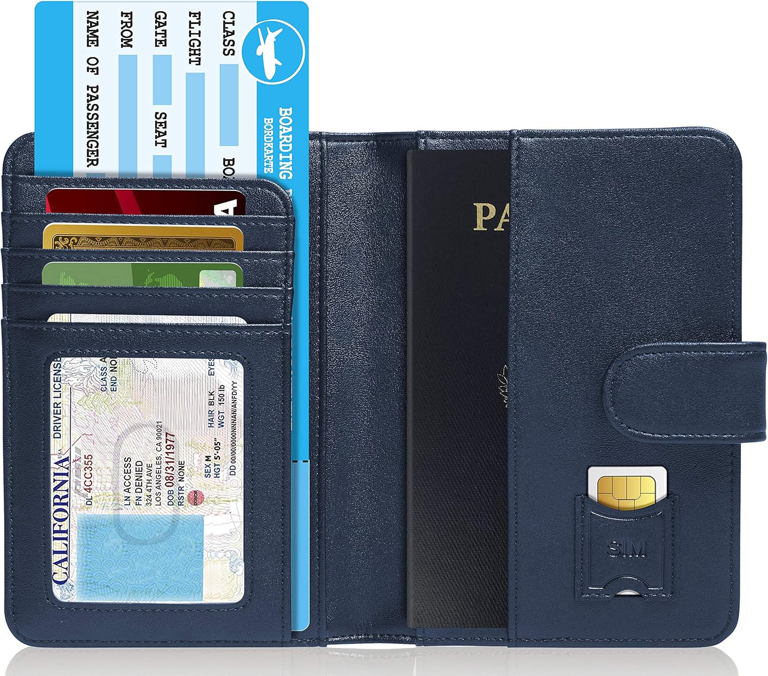  | Passport Holder Cover Wallet RFID Blocking - Handmade Leather Passport Case Travel Document Organizer For Men & Women | Passport Wallets