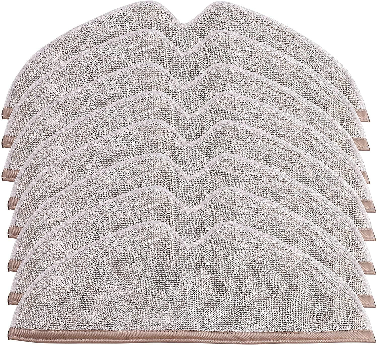 KEEPOW 8 Pcs Microfiber Mop Cloth Compatible with Roborock S5, S5 Max, S6, S6 MaxV, E4, S6 Pure, E35, E2 Robot Vacuum Cleaner