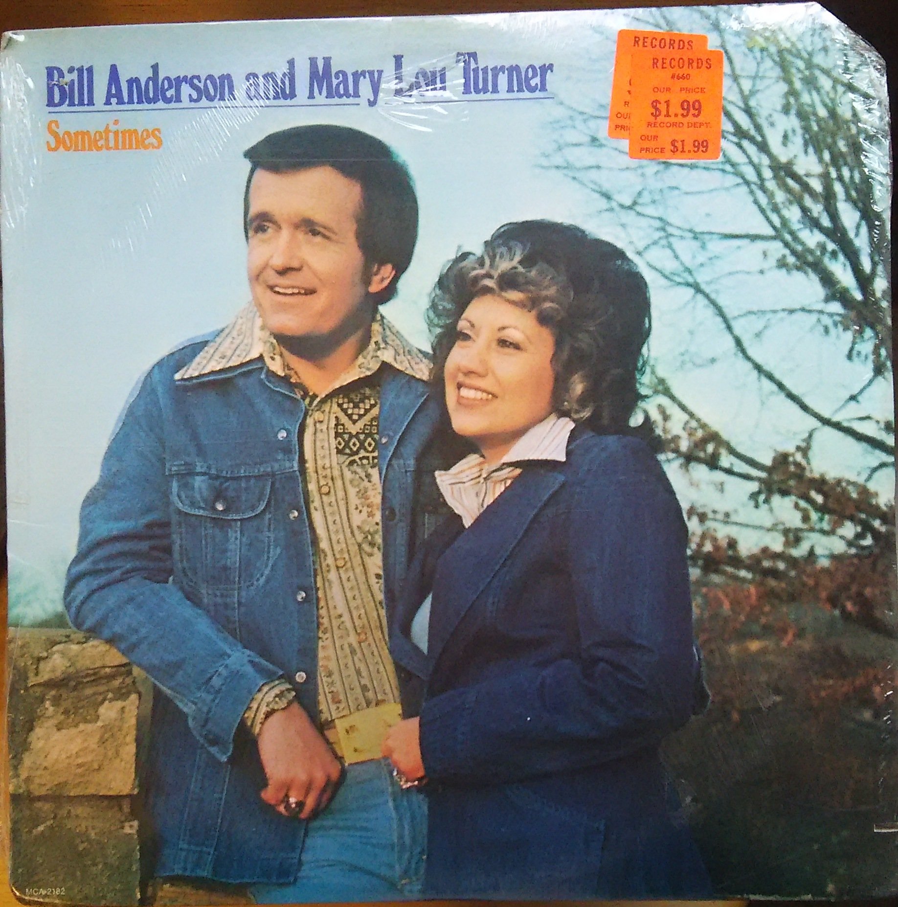 BILL ANDERSON & MARY LOU TURNER - sometimes MCA 2182 (LP vinyl record)