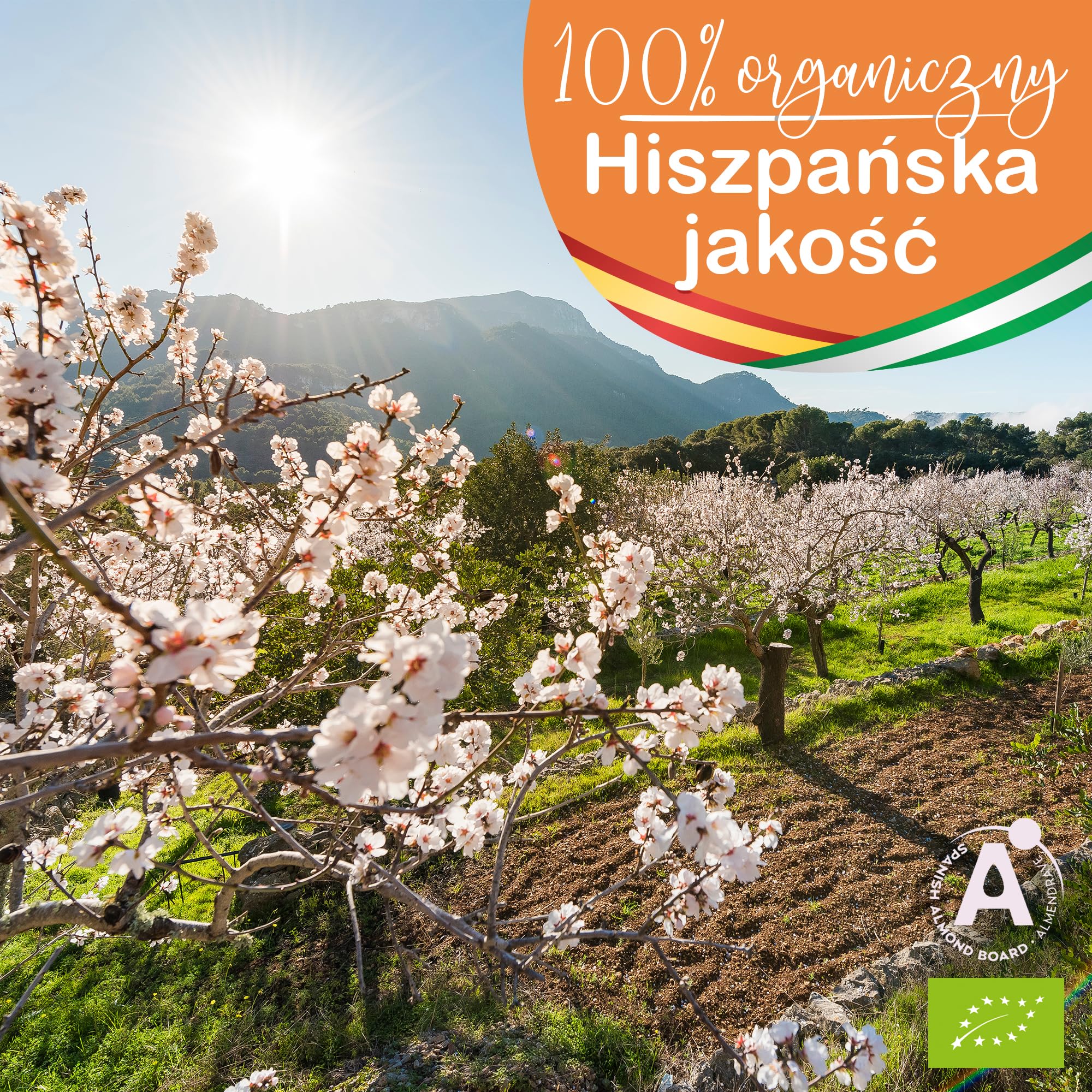 Organiczny Olej Migdałowy, Tłoczony na Zimno, Czysty, Naturalny. Profesjonalny Olejek do Masażu, Włosów i Rzęs, Nawilżania ciała (Paznokcie) Twarzy (Przeciwstarzeniowy) na Rozstępy Ciąży - 2000 ml
