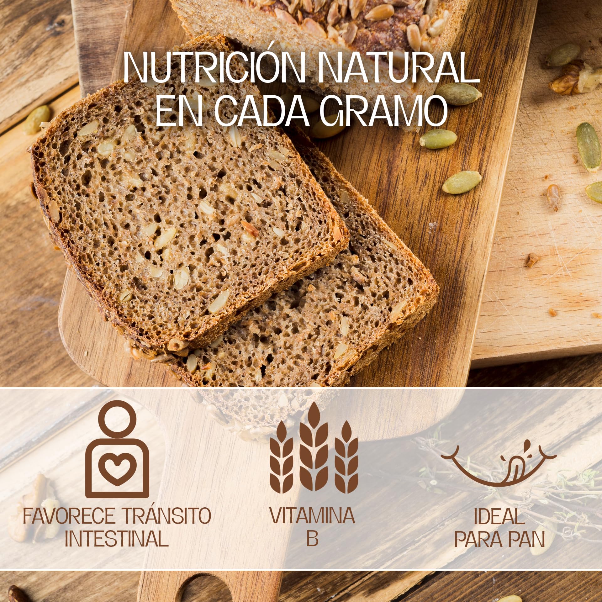 Harina De Centeno Ecológica Integral 25Kg | Rico en Fibra y Minerales que Aumenta la Saciedad | Ideal para Pan De Centeno Integral Puro Y Recetas Saludables | Harina De Centeno, Aroma y Sabor
