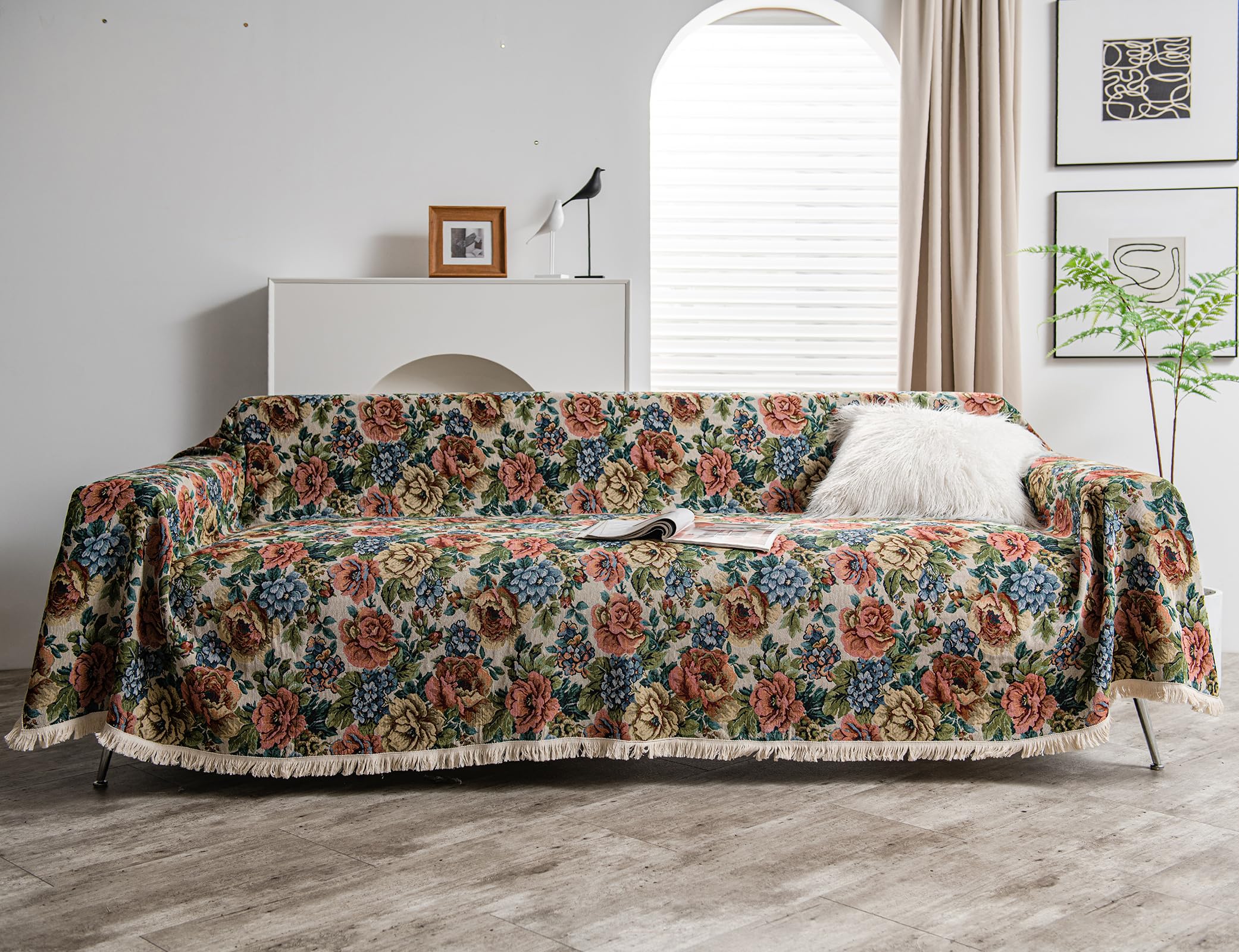 Amazon.com: VCTOPS Vintage Jacquard Sofa Covers for