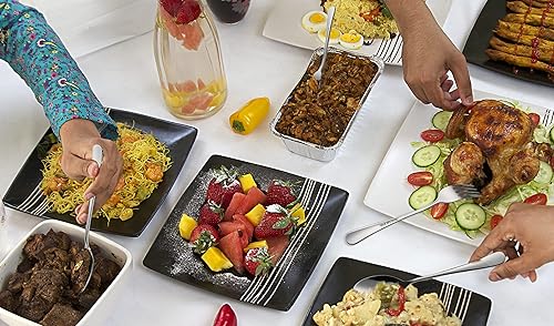 Miniatura 7 de Juego de cubiertos de 20 piezas para 4, juego de cubiertos de acero inoxidable, utensilios de cena, incluye cuchillo tenedor cuchara para cocina,