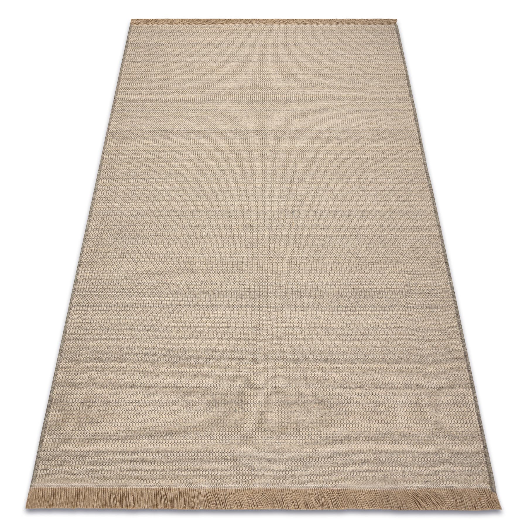 Tapis en laine pour salon Villa Melange aspect sisal beige gris 120x160