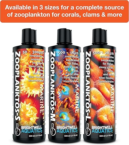 Miniatura 3 de Brightwell Aquatics Zooplanctos-M - Zooplancton Complemento alimenticio para acuarios marinos y de arrecife 8.5 fl oz