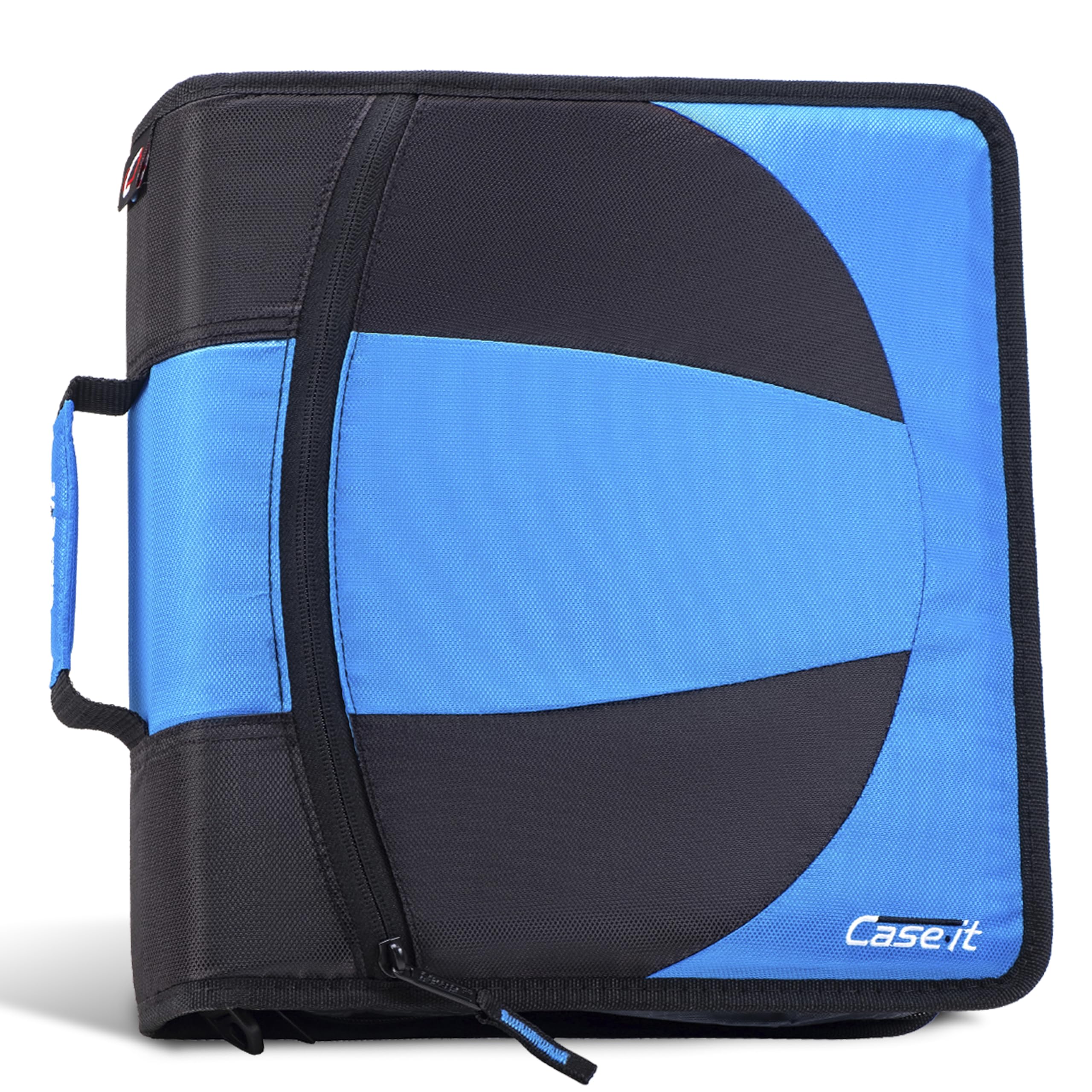 Case-it The Dual 2-in-1 Zipper Binder | Two 1.5-Inch D-Rings, 600 Sheet Capacity, Pencil Pouch & Multiple Pockets | School & Office Organizer with