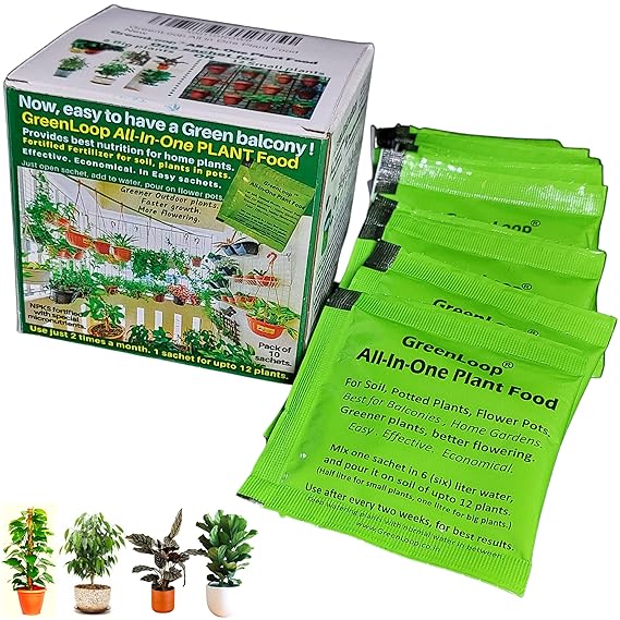 GreenLoop All In One Plant Food, Mixed Fertilizer for house plants