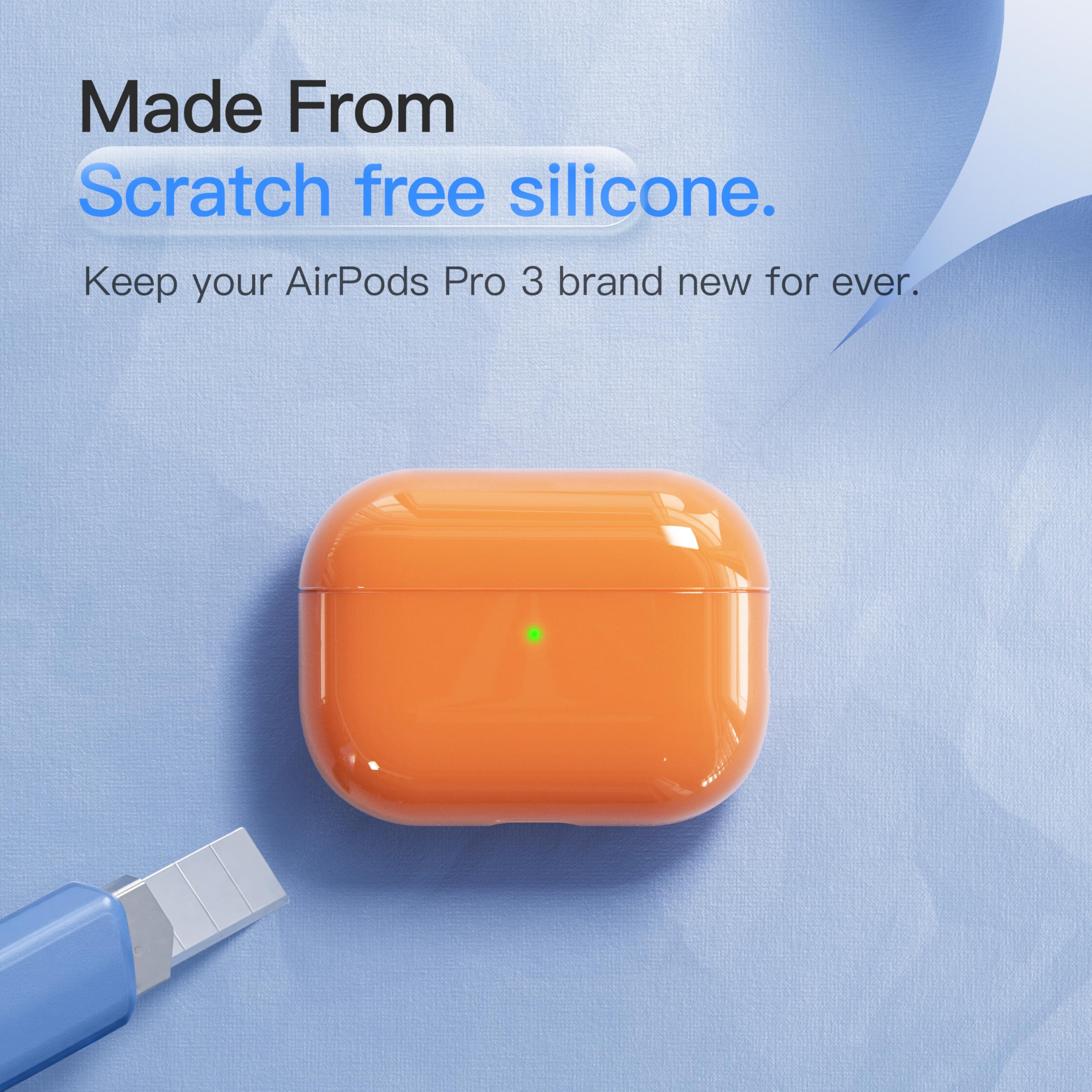 Amazon | AirPods Pro 3用ケース 決して縮まないDamonLight 耐衝撃保護
