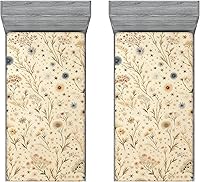 Vista 73 de Ambesonne Sábana bajera africana, estampado abstracto de líneas únicas, funda de cama con bolsillo profundo elástico para mayor comodidad