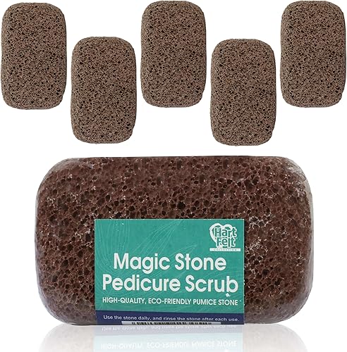 Hartfelt Piedra pómez mágica para la eliminación de callos en los pies, fácil de usar, piedra de limpieza de pies para eliminar la piel muerta de