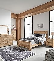 Vista 17 de Signature Design by Ashley Hyanna - Cómoda rústica de 5 cajones, rústica Marrón claro