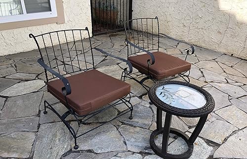 Miniatura 5 de Paquete de 4 fundas de edredón impermeables para silla de patio al aire libre de 18"x 16" x 4", 20" x 18" x 4", 24" x 22" x 4", 23" x 23" x 5", 25"