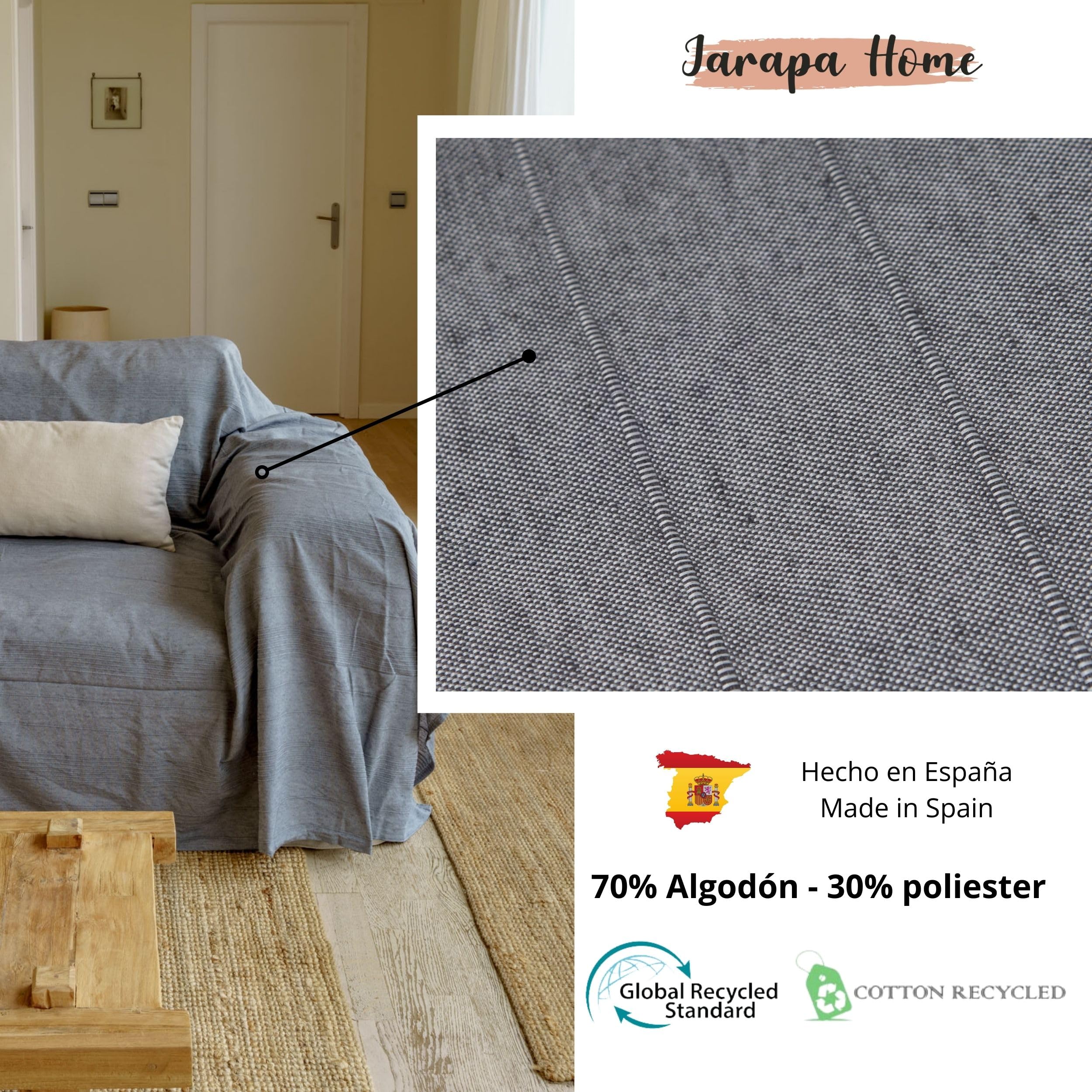 Multi-purpose bedspread and bedspread for sofas white striped bedspreads, multi-purpose plaid sofa cover, durable and quality - Image 3