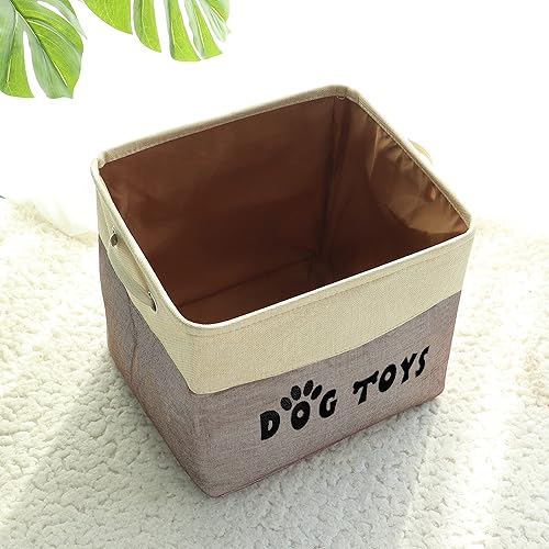 Miniatura 2 de PET ARTIST Cesta de almacenamiento de juguetes para perros no personalizada, caja de almacenamiento rectangular, organizador de pecho para juguetes