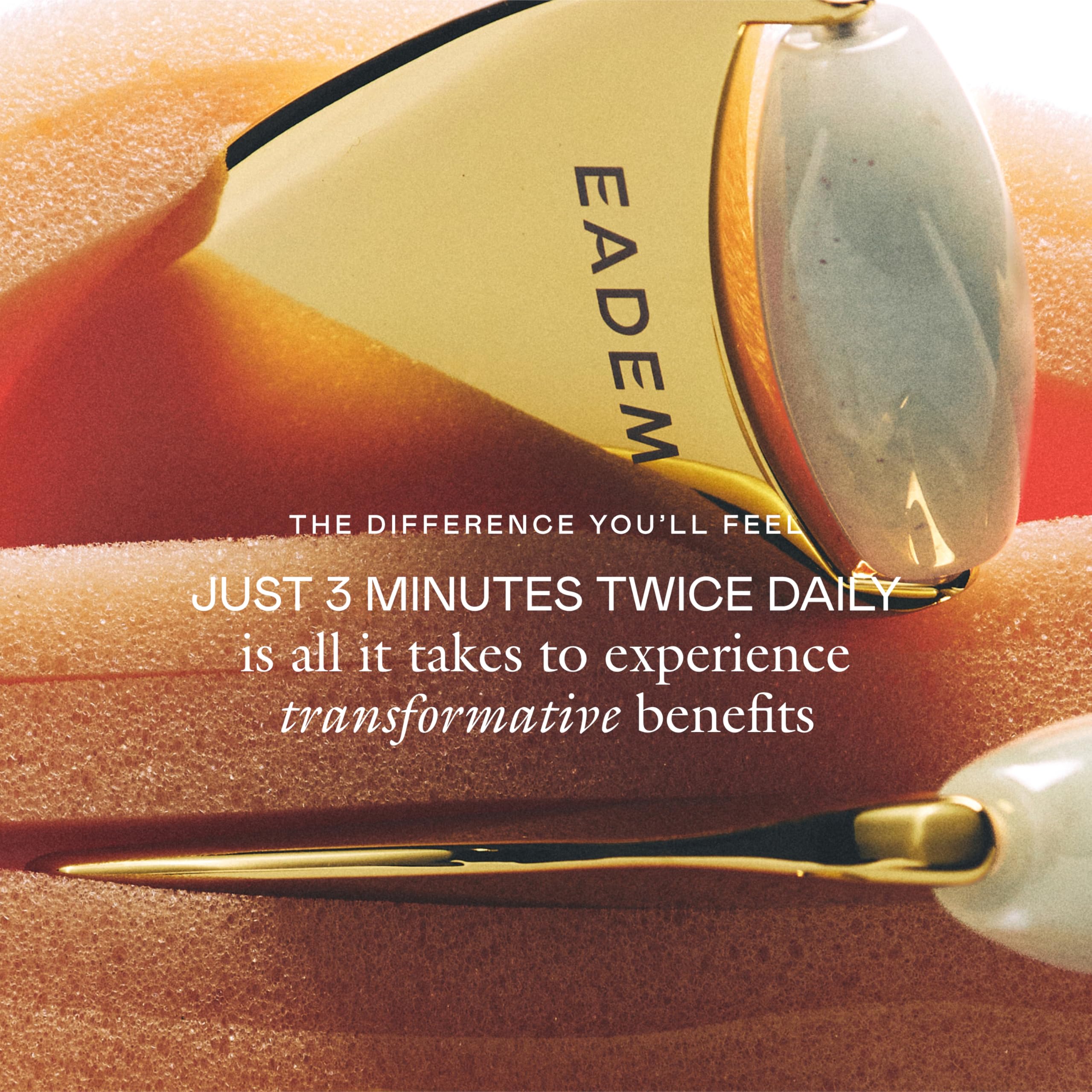 EADEM 2-in-1 Gua Sha Sculptor Tool & Cooling Jade Ice Roller for Face, Neck