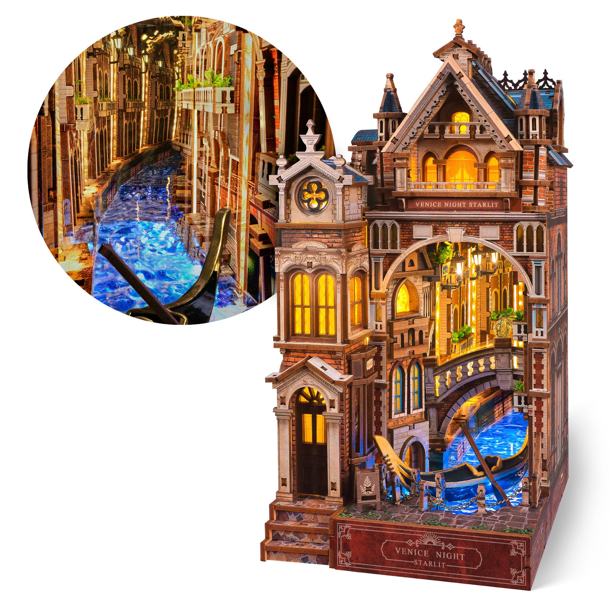 Amazon.com: FUNPOLA Venice Night Starlit Book Nook Kit – LED 3D
