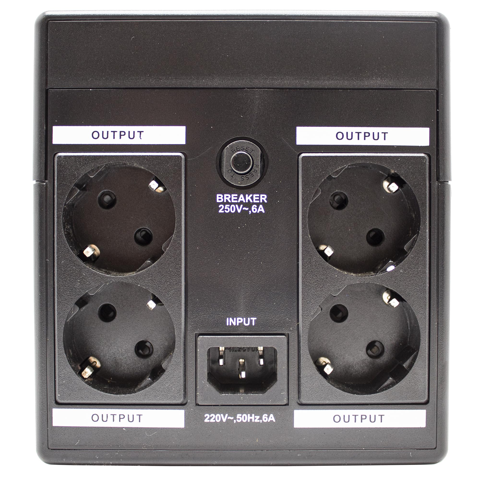 SIMPLETEK - Gruppo di continuità (UPS) 1200VA/720W con 4 prese AVR, protezione sovratensioni e cavo incluso