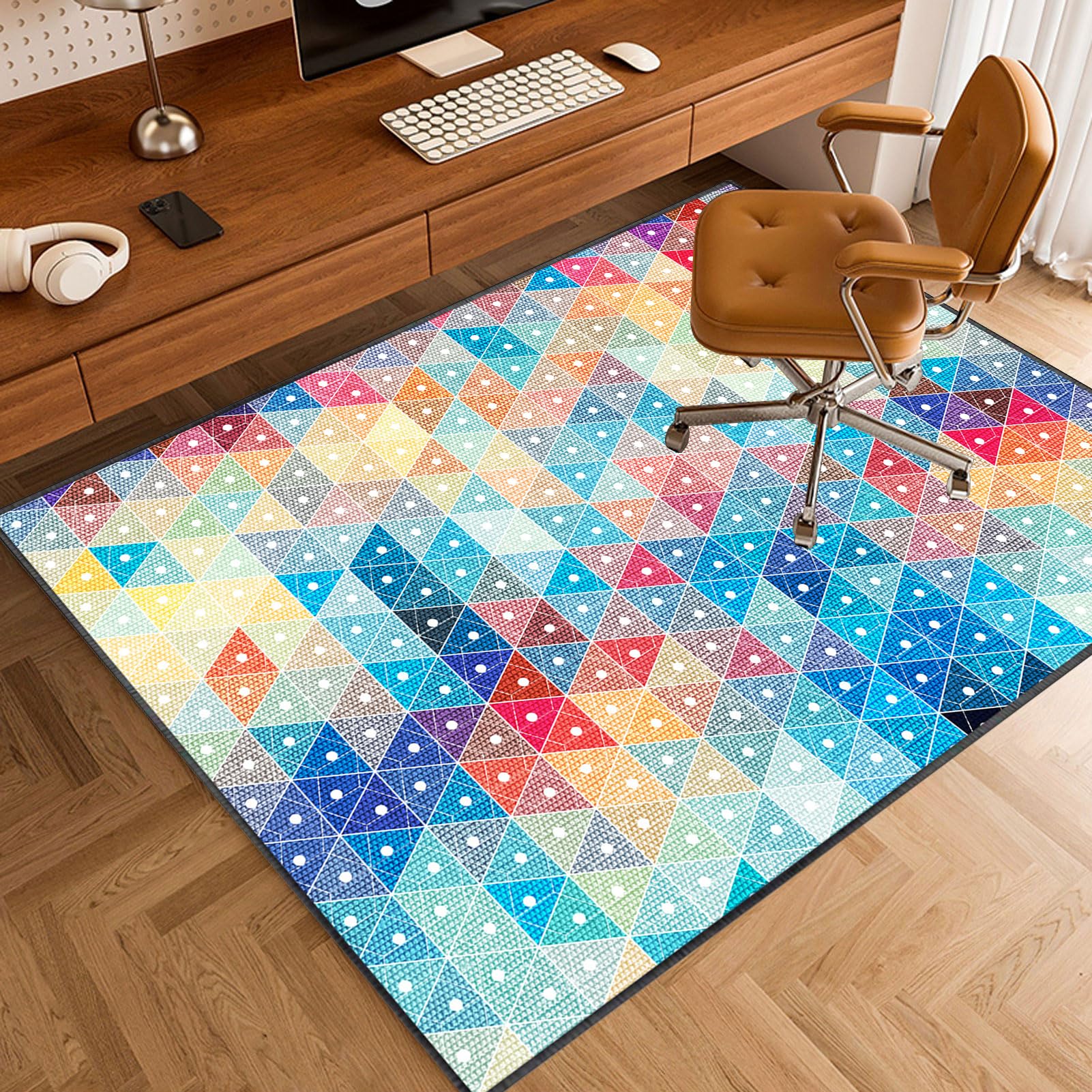 120 x 160 cm Alfombra para Silla de Oficina, Alfombrilla Protectora para Suelos, Protector Suelo Silla Oficina, Alfombra Suelo Gaming, Protector Suelo Silla Ruedas, Antideslizante Chair Mat