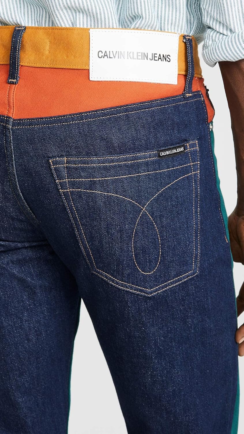 Calvin Klein Men's Straight Fit Jeans 32W x 32L Ukelely Patch