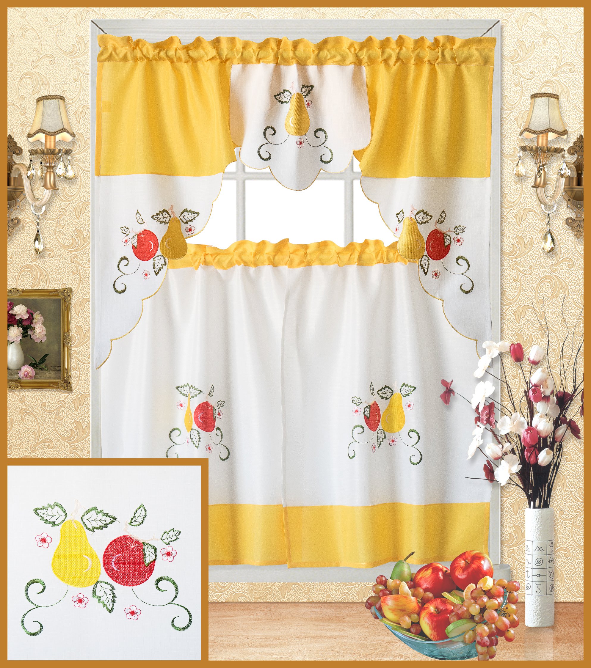 Strawberry Kitchen Curtains Curtains & Drapes