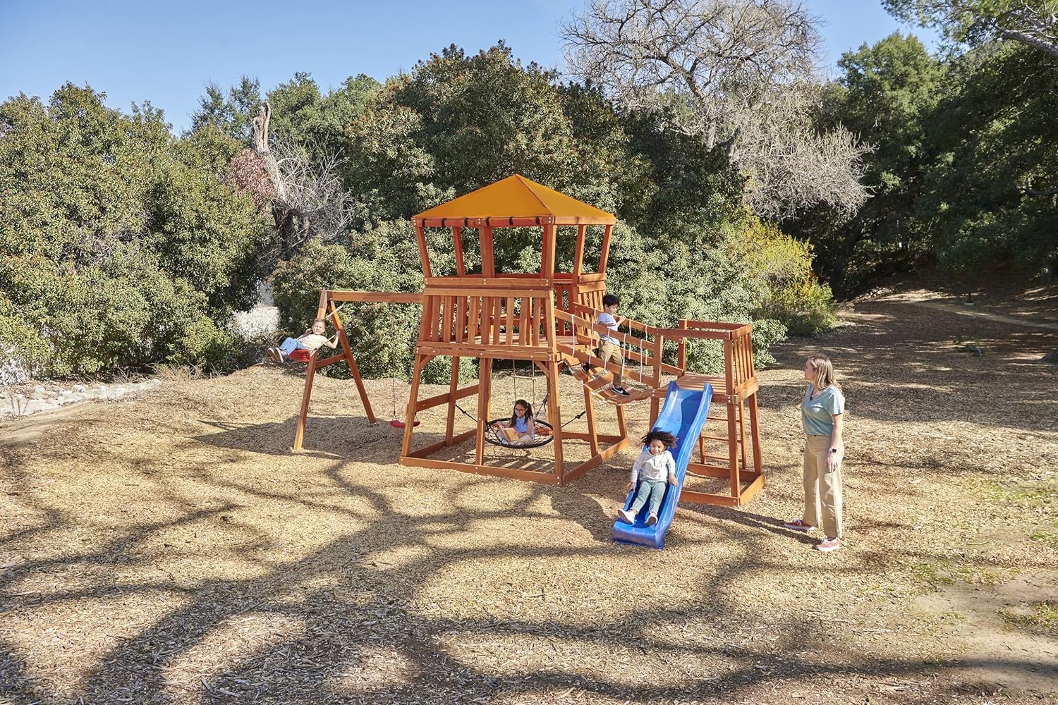 Wooden Swing Set Little Tikes Bobcat Ridge Reviews Little Tikes