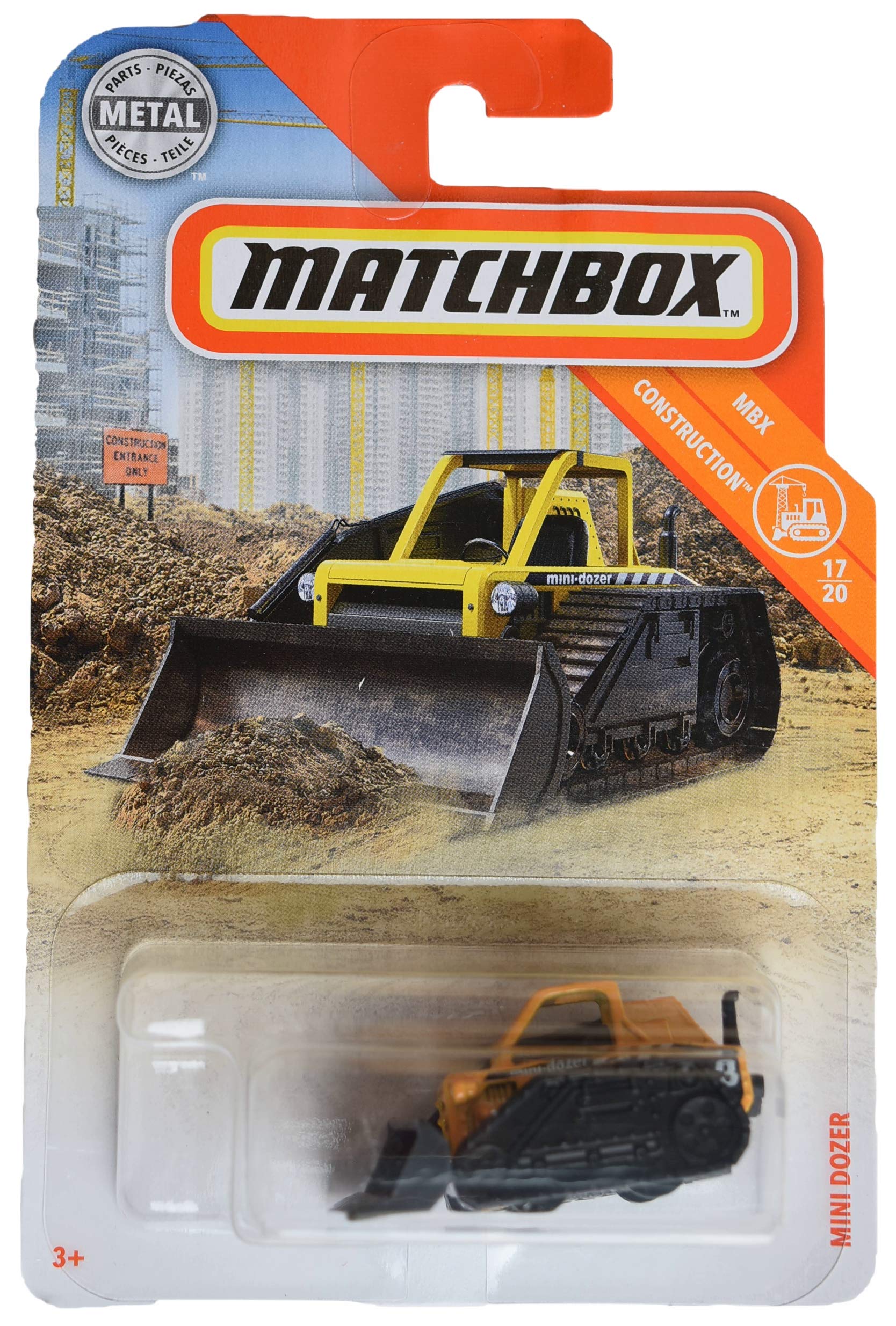 Amazon.com: Matchbox Construction Series 17/20, [Yellow] Mini