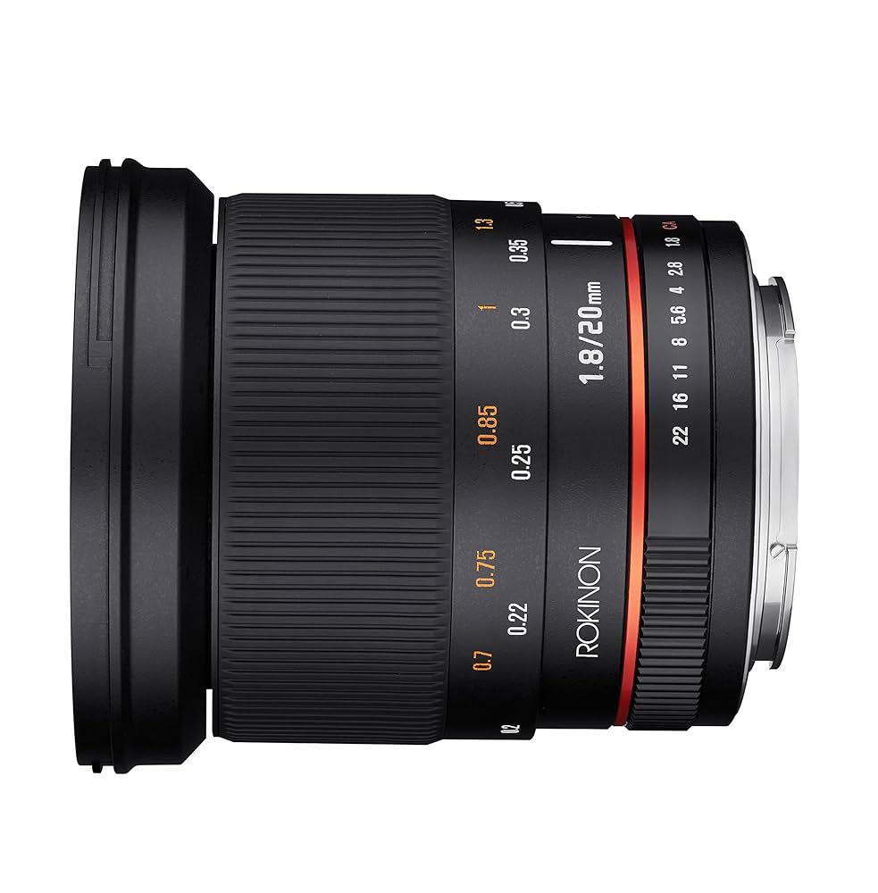 Rokinon 20???20?mm F / 1.8???22固定Prime 20?mm広角レンズfor Canon EF、ブラック(rk20?m-c) 2zzhgl6 Rokinon 20???20?mm F / 1.8???22固定Prime 20?mm広角レンズfor