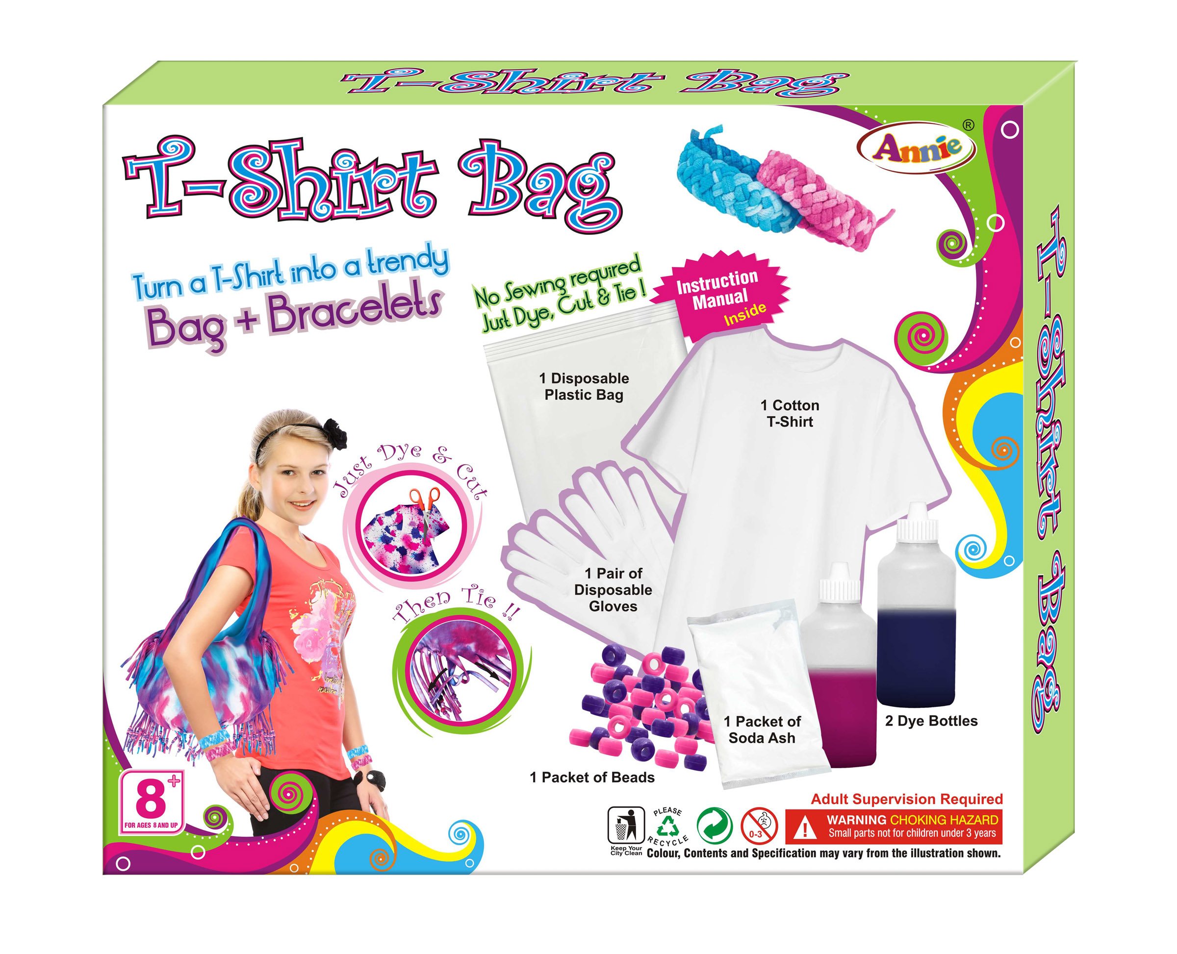 Annie T Shirt Purse Bag Bracelets