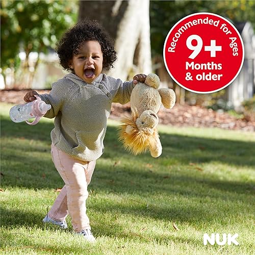 Miniatura 10 de NUK Vaso de aprendizaje, 10 onzas, paquete de 2, Disney's Stitch, boquilla suave, asas de fácil agarre, sin BPA, taza de transición a prueba de