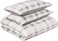Vista 9 de Eddie Bauer - Juego de edredón Twin, ropa de cama de algodón reversible con funda a juego, prelavado para mayor suavidad (Kingston Navy, Twin)