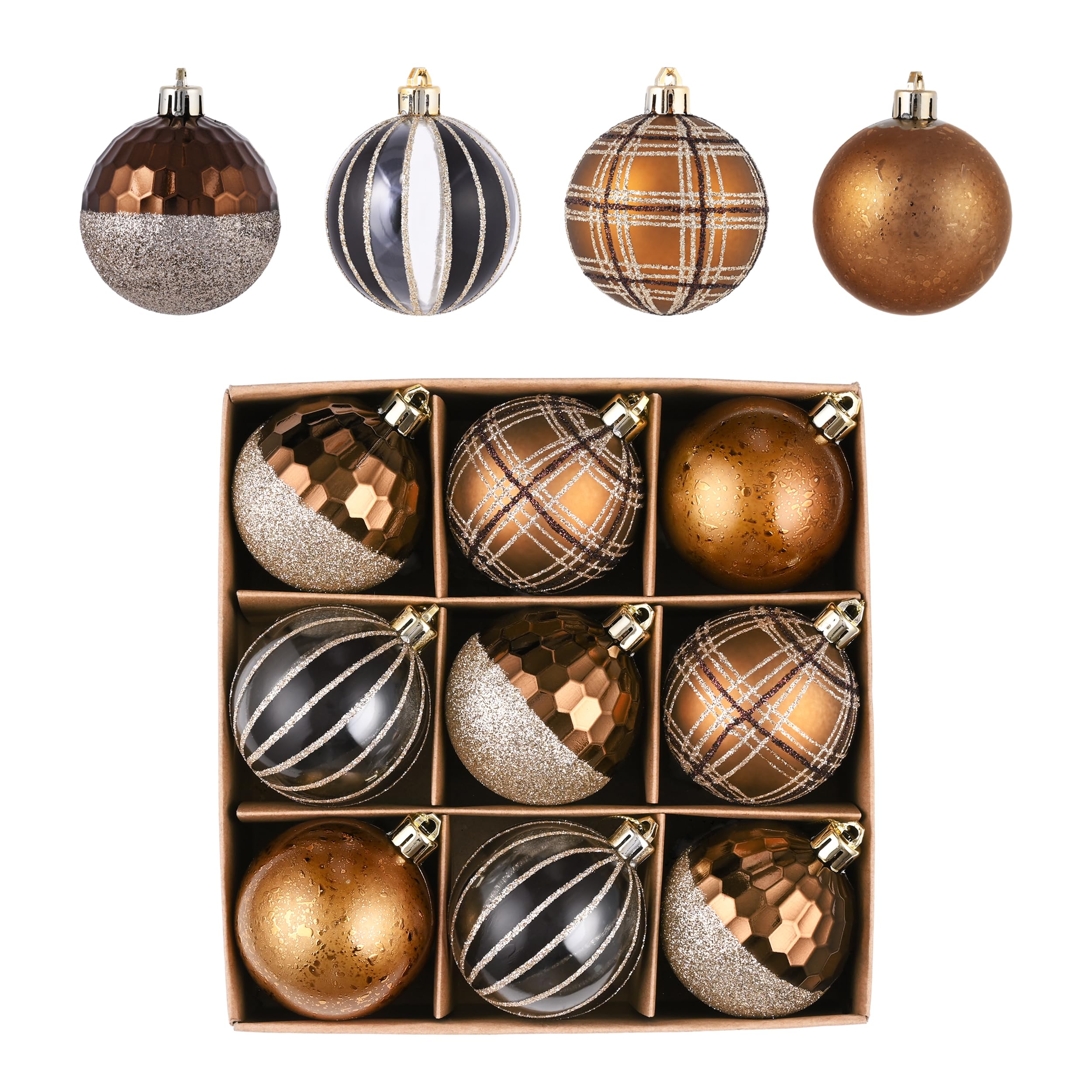 Amazon.co.jp: Valery Madelyn 北欧風 クリスマス ボール オーナメント