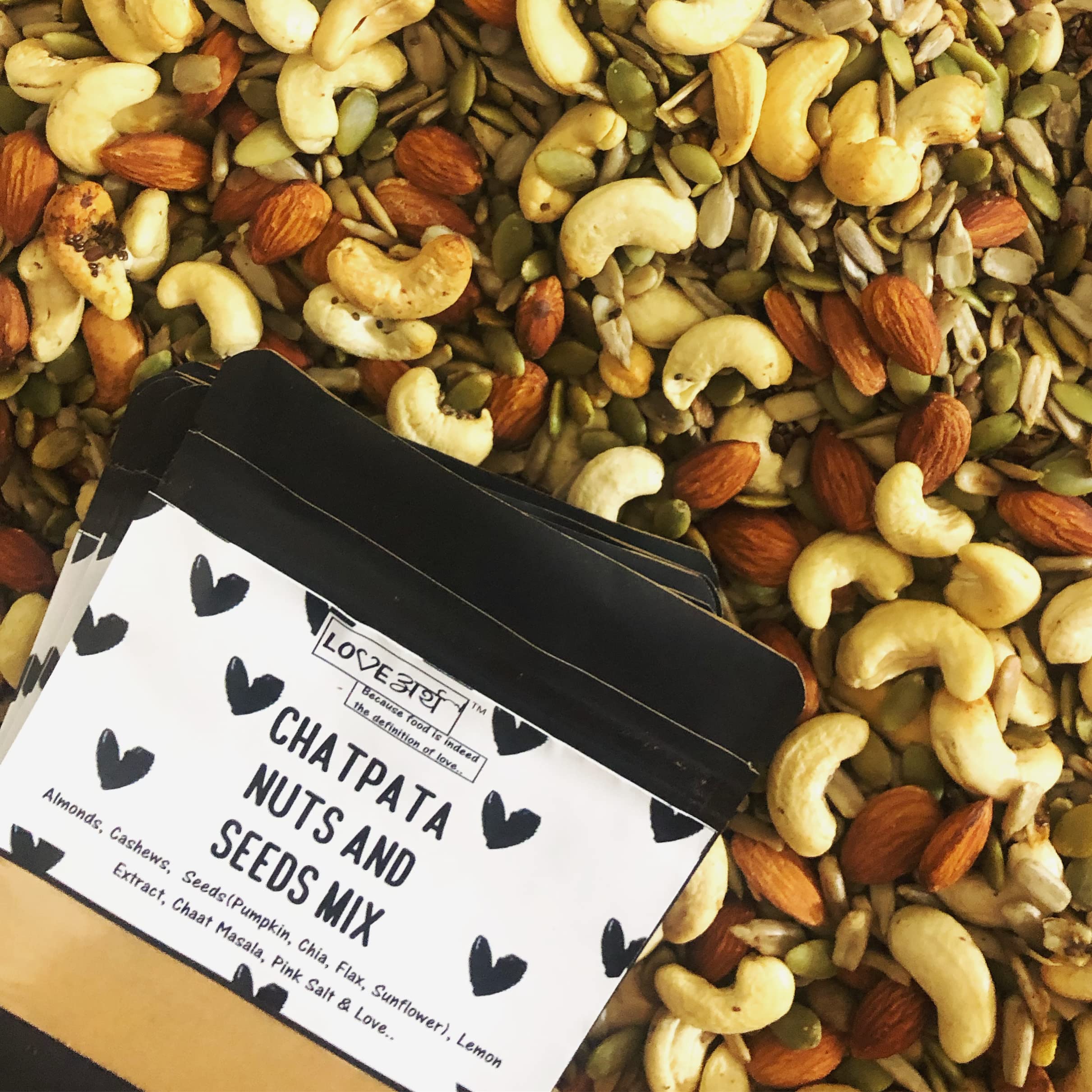 LoveArth - Chatpata Nuts & Seeds Mix - Healthy Roasted Mix- Rich in Proteins (2 x 100gms) 200Gms 2