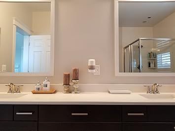 Mount Genie Smart Home Outlet Shelf: Hidden Cord Storage and Extra Custom Short Cords Great for Google Home, Nest, Security Cameras, Smart Speakers, and more