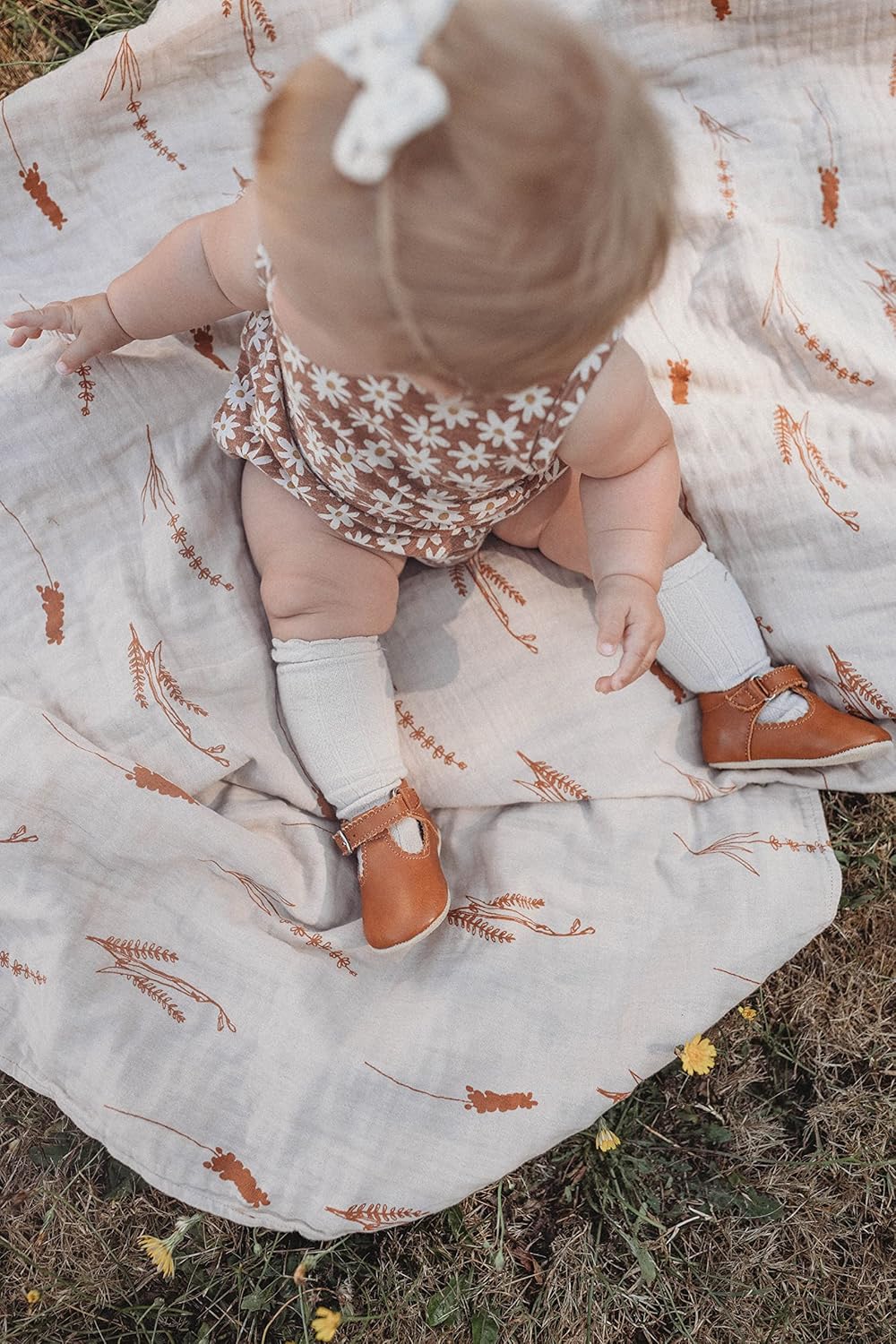 Leyl&amp;Ari ベーシック 幼児用ブランケット | オーガニックコットン リバーシブル幼児用ベビーベッドブランケット |