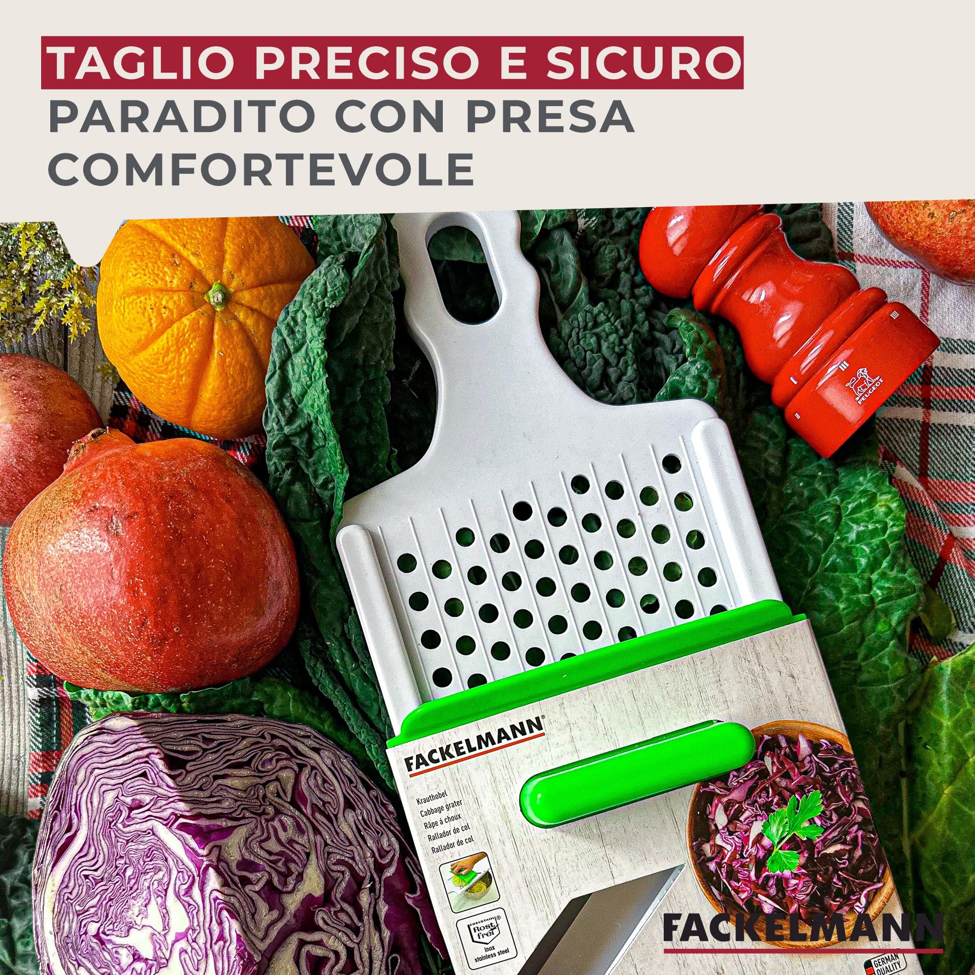 Fackelmann 41843 Affetta patate bollite, 28 cm