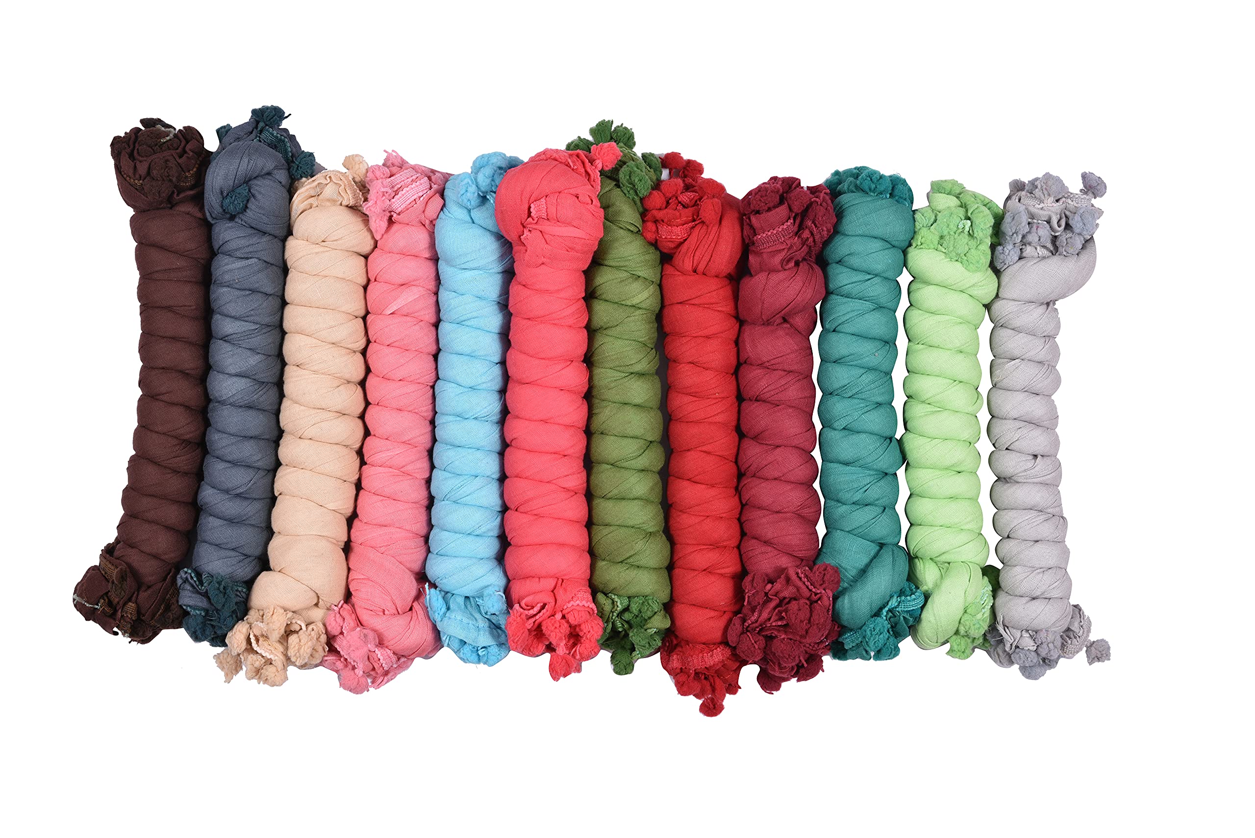nakoda creation Cotton Blend Solid Dupatta For Women,Pack of 12_Cotton Dupatta Pack of 12(English Colors)-picture-28
