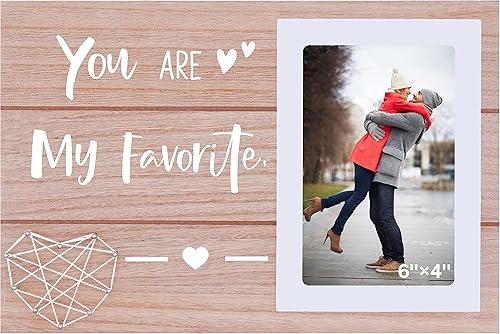 Regalo para el día de San Valentín para novio, novia, prometido, marido, esposa, pareja, con texto en inglés "You Are My Favorite-You Are My