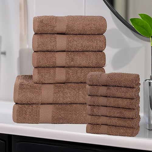 Vista 36 de Superior Juego de toallas de baño de algodón de 2 piezas, toallas grandes para cuerpo, secado rápido, artículos esenciales de baño, baño