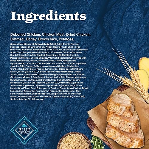 Miniatura 5 de Blue Buffalo Wilderness Natural High-Protein Dry Food for Large Breed Adult Dogs, Chicken Recipe, 28-lb. Bag