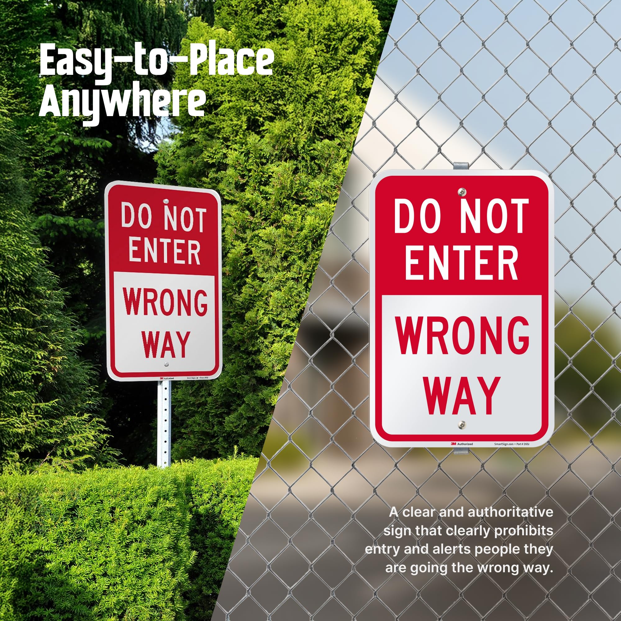 アメリカ雑貨　交通標識 DO NOT ENTER WRONG WAY Do Not Enter Wrong Way Sign, SKU: K-6609