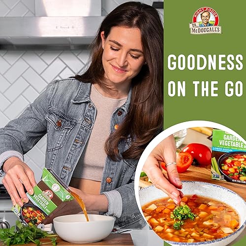 Miniatura 7 de Dr. McDougall's Right Foods Lower Sodium Garden - Sopa de verduras de jardín, 17.9 onzas (paquete de 6)