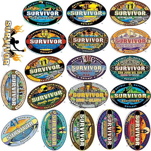 Miniatura 4 de Survivor - Paquete variado de calcomanías de vinilo grandes de lujo, para laptop, botella de agua, álbumes de recortes, tableta, monopatín,