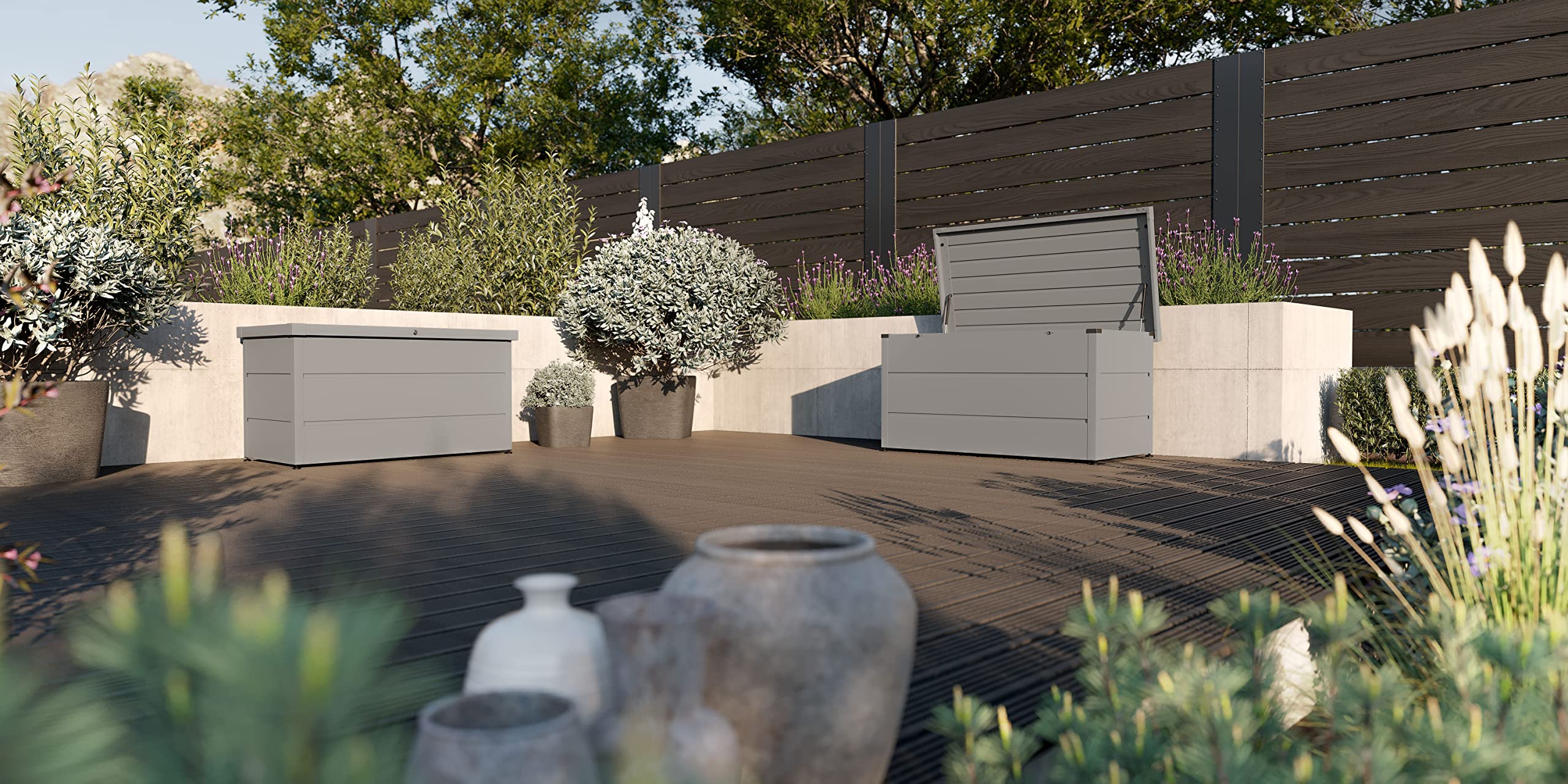 Hörmann Gartenbox EcoStar (in der Farbe RAL 7016/Anthrazit, 1600 mm Aufbewahrung für Gartengeräte) 4800300