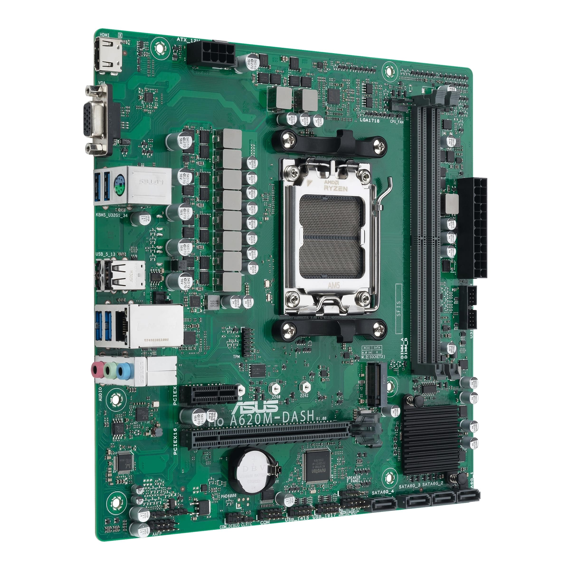 Amazon | ASUS Mainboard A620M-DASH-CSM - Micro ATX - Socket AM5