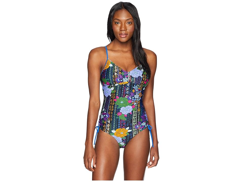 

Prana Moorea One-Piece (Black Oceania) Women's Swimsuits One Piece